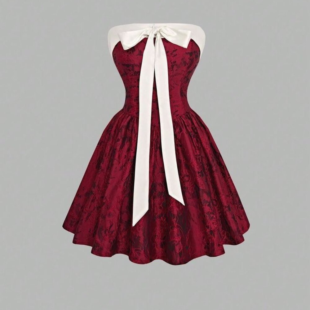 red dress